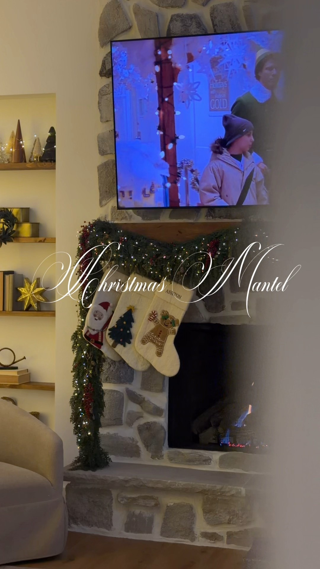 Christmas mantel links 

Stockings, bells, garland, twinkle lights

#LTKHome #LTKSeasonal #LTKHoliday