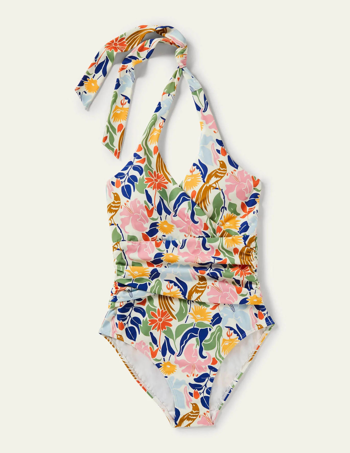 Levanzo Ruched Halter Swimsuit | Boden (US)