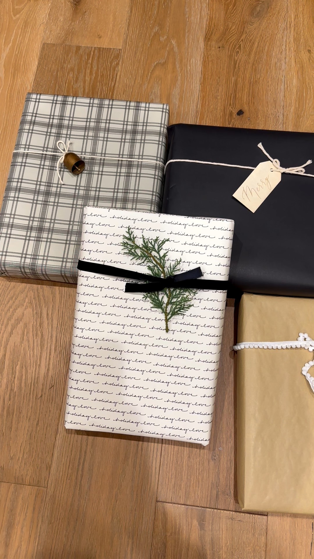 Holiday neutral wrapping paper 🌲

#LTKHome #LTKHoliday #LTKSaleAlert