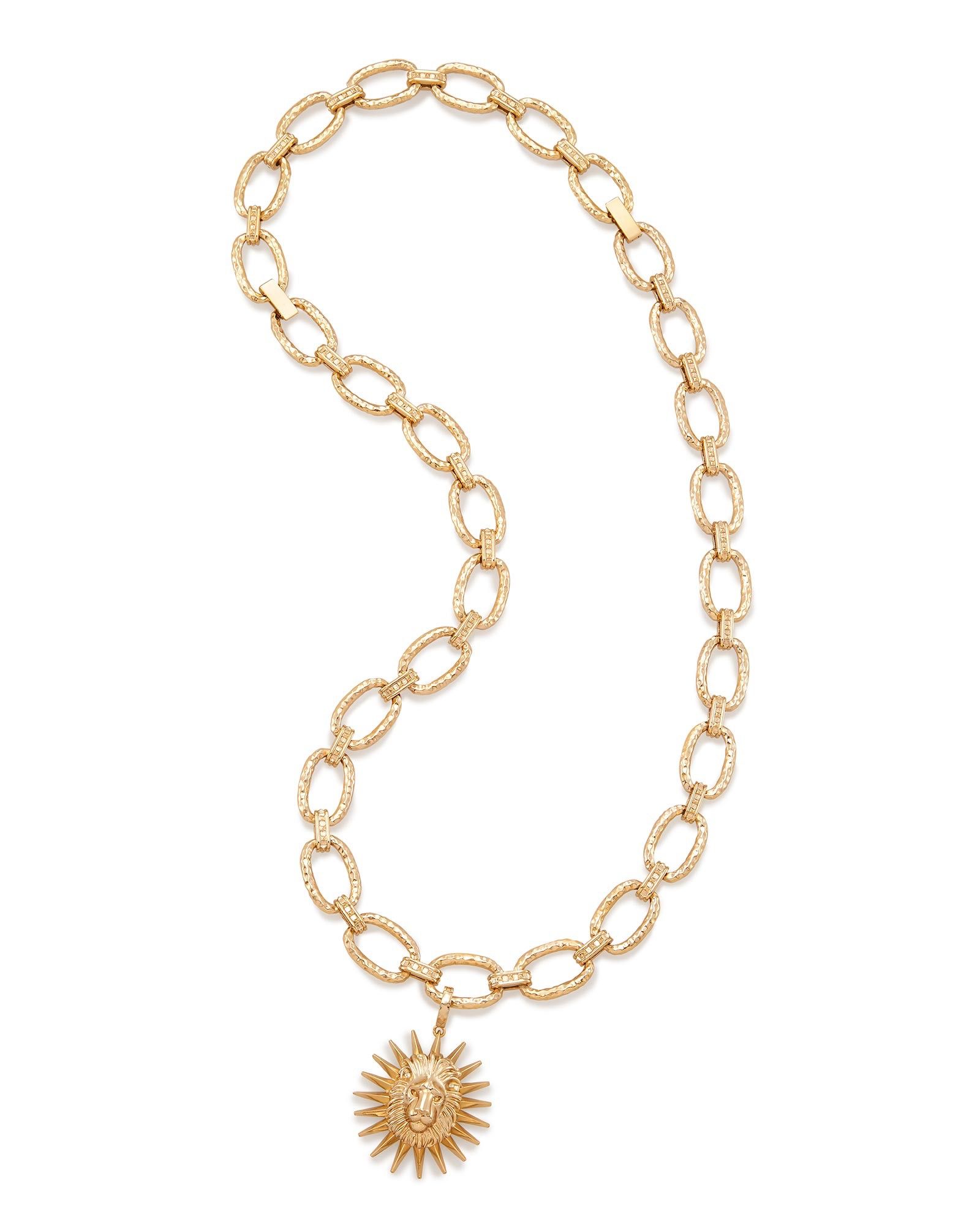 Athena Long Pendant Necklace in Brass | Kendra Scott