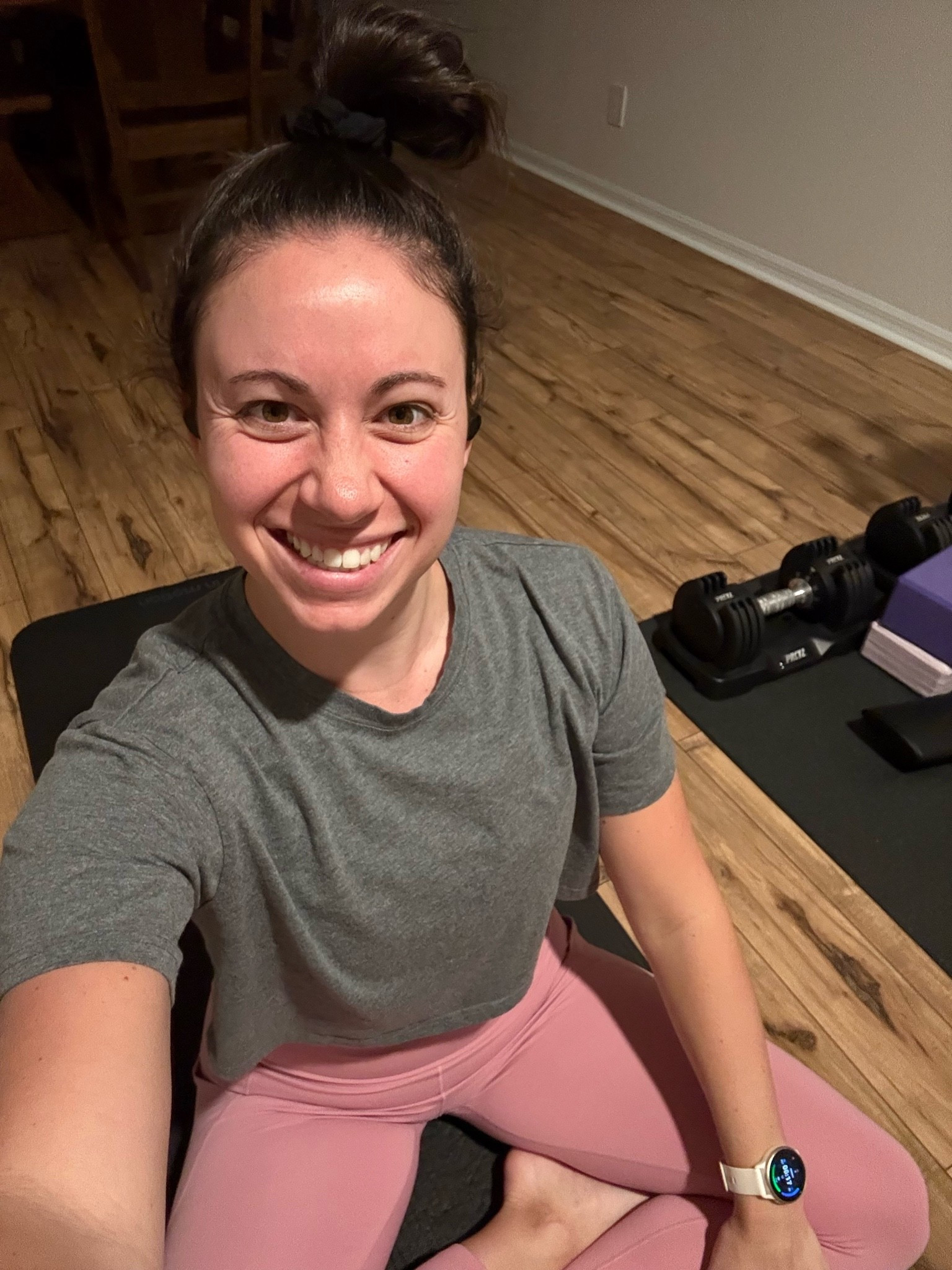 Pilates practice this morning in an Amazon crop top and Nike leggings! Don’t forget to have yoga blocks and a Pilates ball to help level up your workout! Clothing fits true to size!

#LTKmorningroutine #LTKfitnessgoals #LTKActive