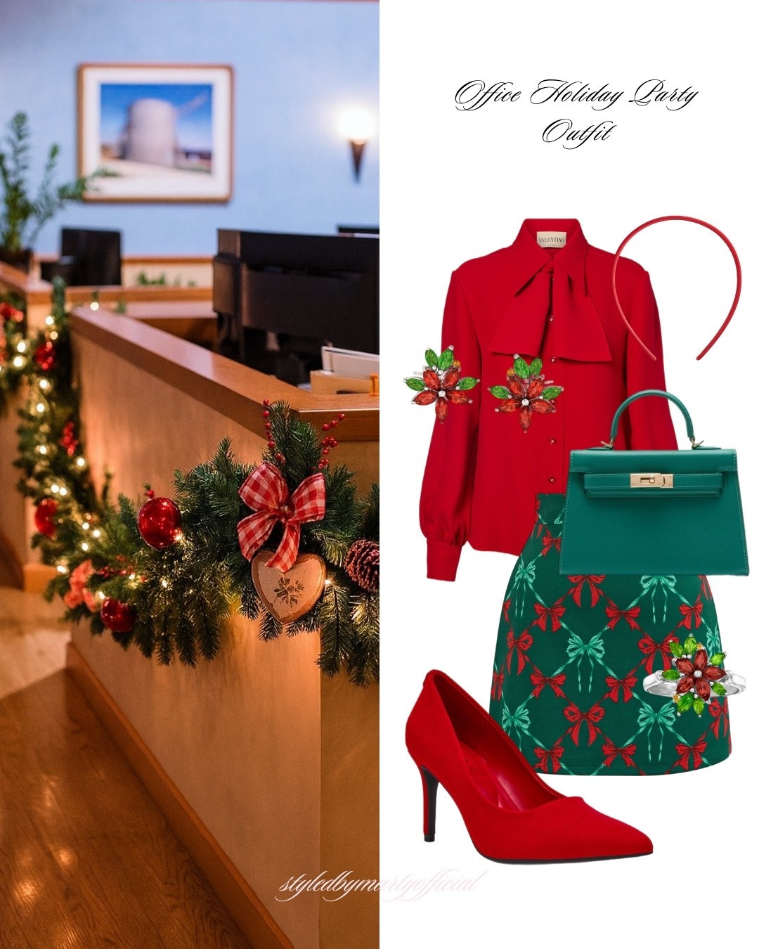 Office Holiday Party Outfit💼🎄


Holiday outfit, holiday party outfit, Christmas fashion, Christmas look, festive aesthetic, festive style, red blouse, festive skirt, green mini skirt, red pumps, green mini bag, Christmas earrings, red and green outfit, feminine style, feminine outfit 

#LTKSaleAlert #LTKootd #LTKHoliday