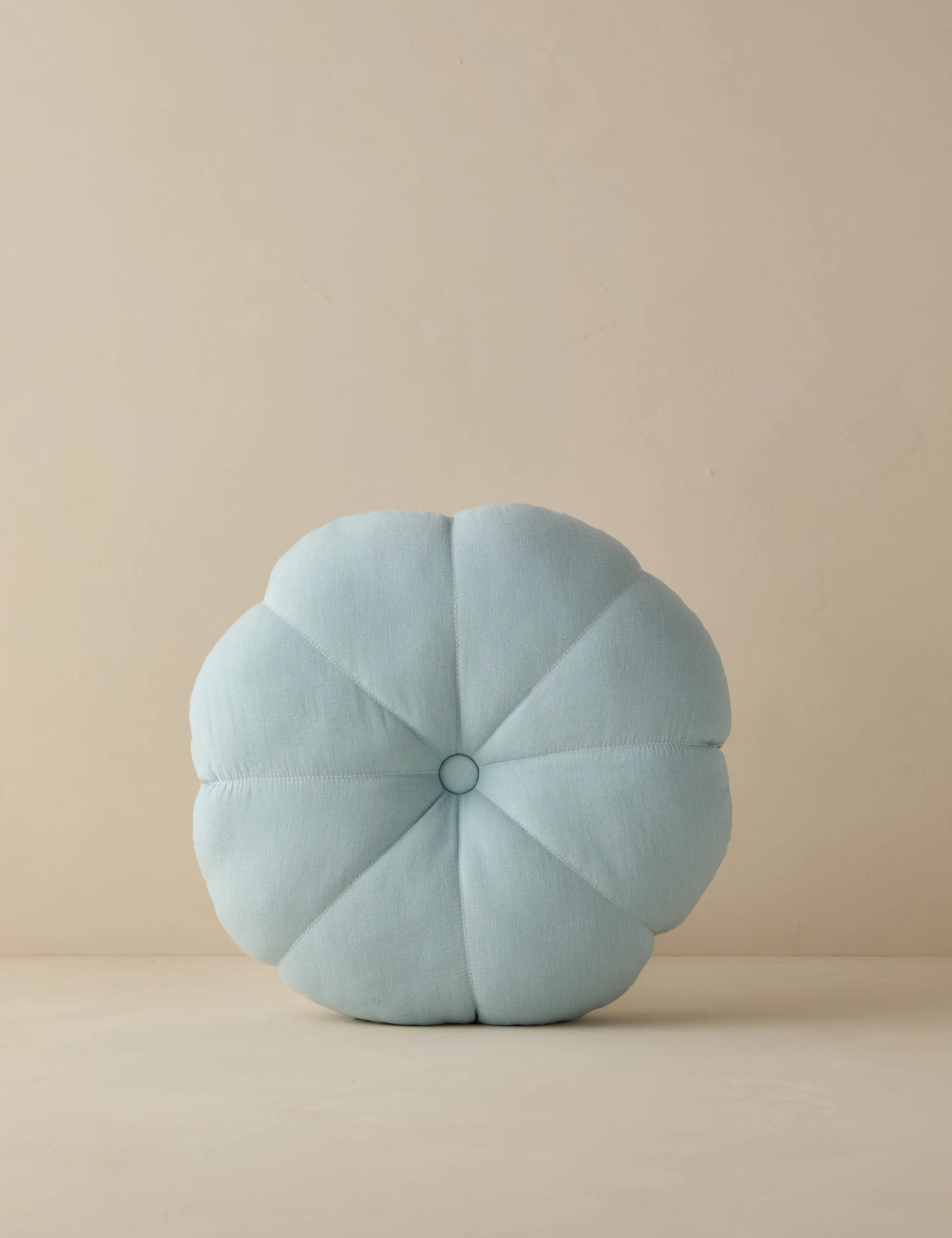 Padou Linen Cotton Round Pillow | Lulu and Georgia 