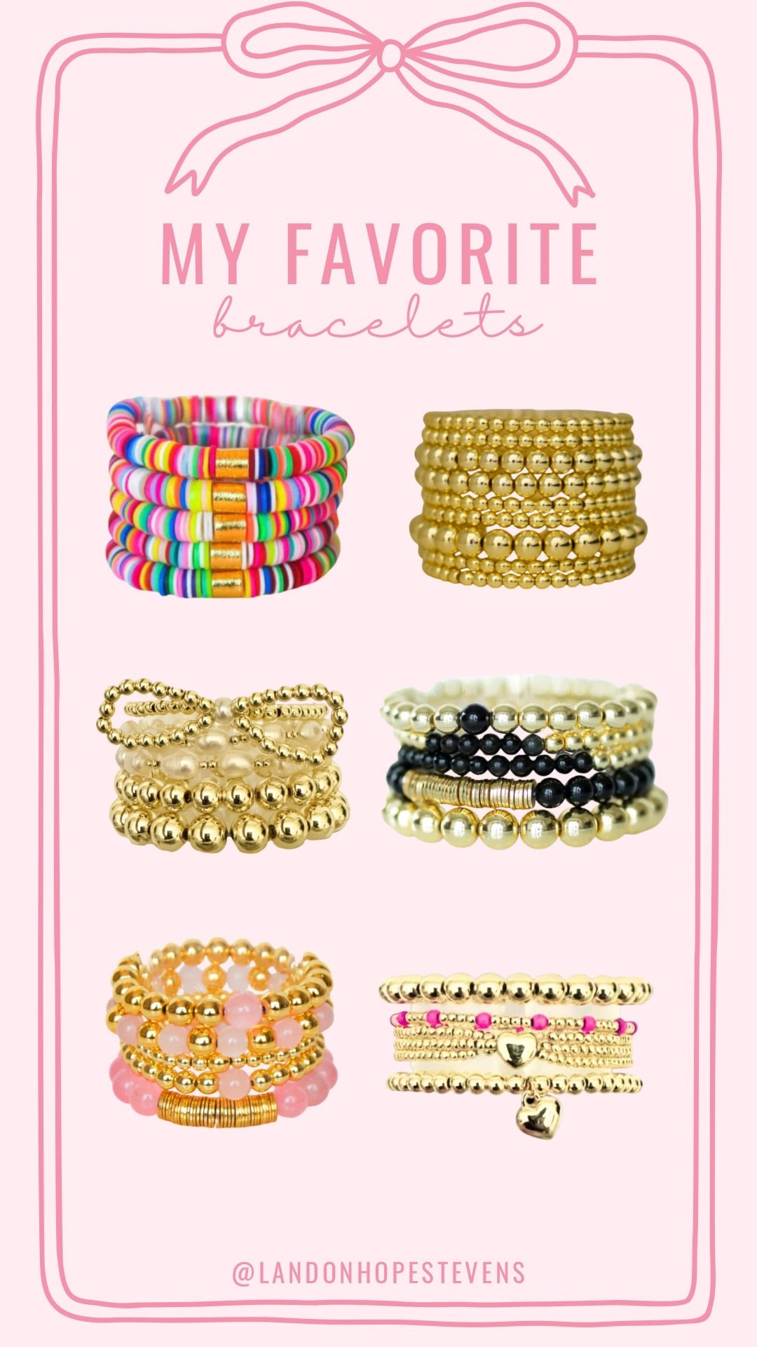 Bracelet stacks I’m LOVING 😍 Would make for the best Mother’s Day gift too!

Bracelet stack / gold bracelet stacks / Mother’s Day gift idea / outfit accessories / jewelry / date night style / summer style / spring outfit ideas 

#LTKootd #LTKMothersDay #LTKgrwm