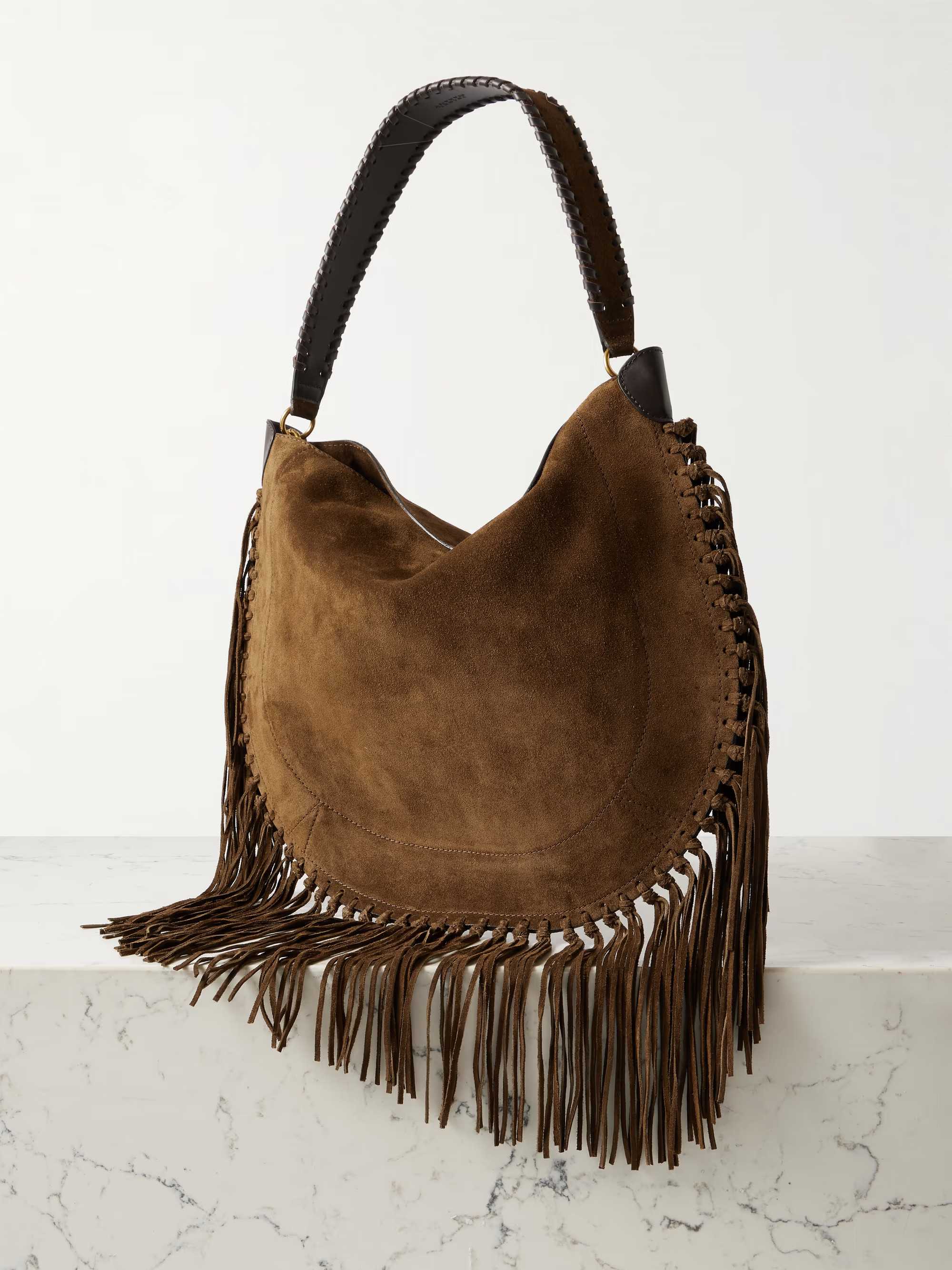 Oskan fringed suede shoulder bag | NET-A-PORTER (US)