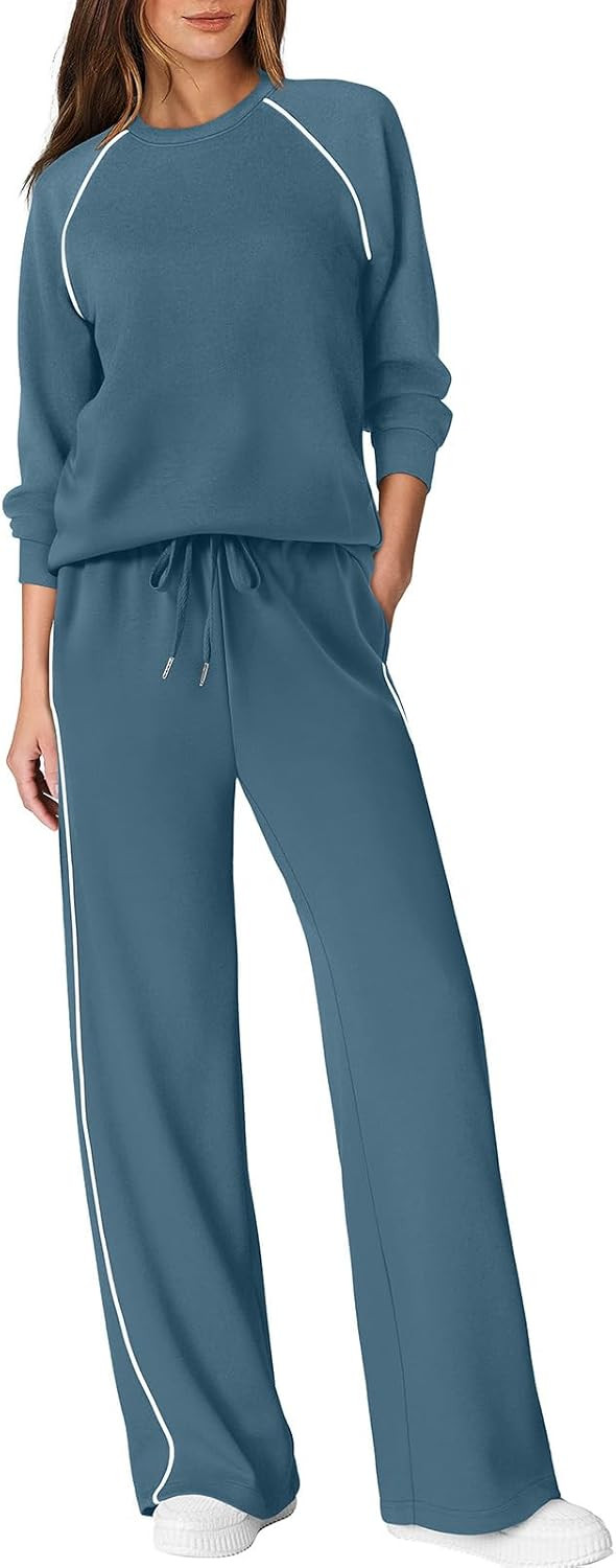 Sampeel Women 2 Piece Lounge Sets Sweatsuit Fall Outfits Matching Sets | Amazon (US)