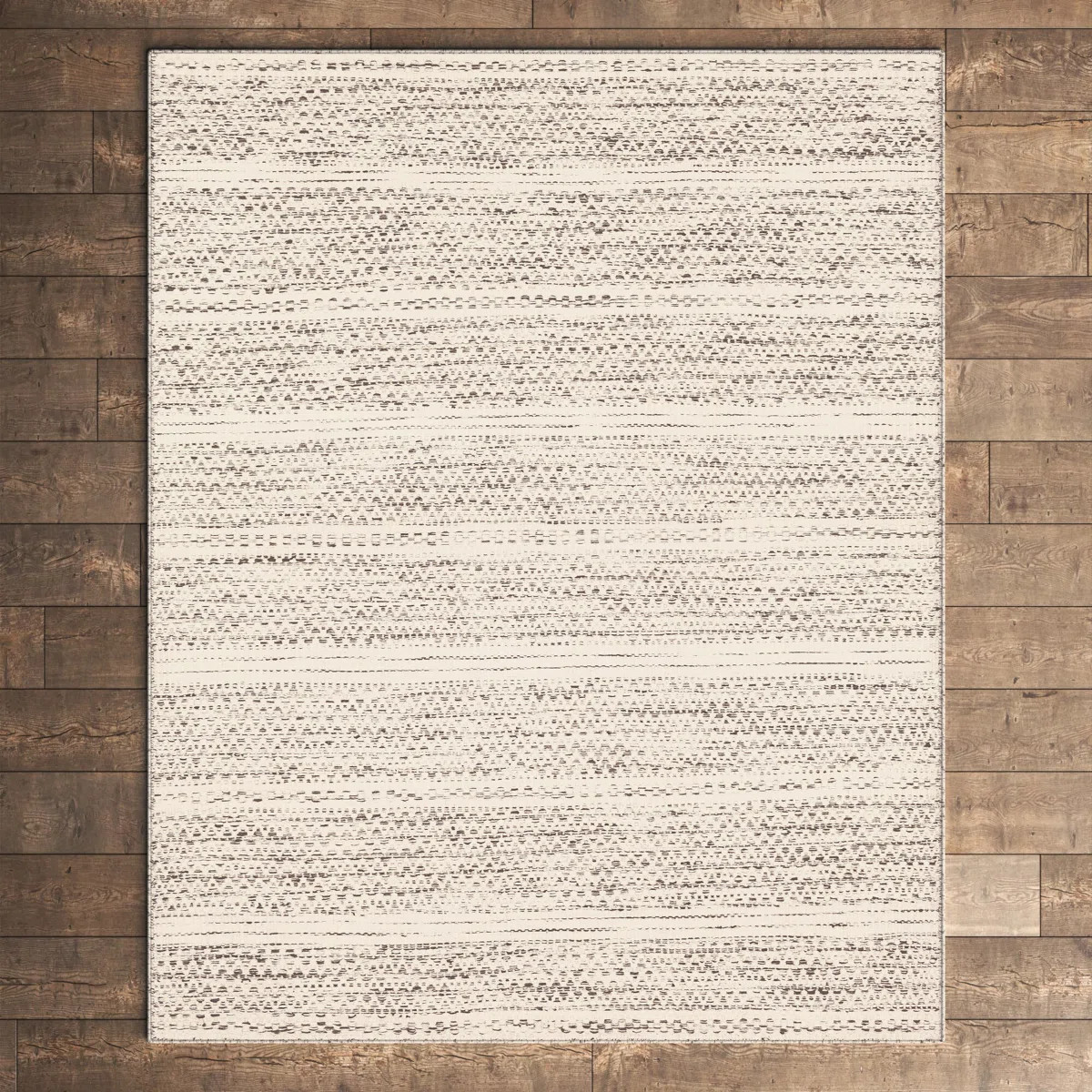 Sylvie Chevron Flatweave Wool Cream/Black Area Rug | Wayfair North America
