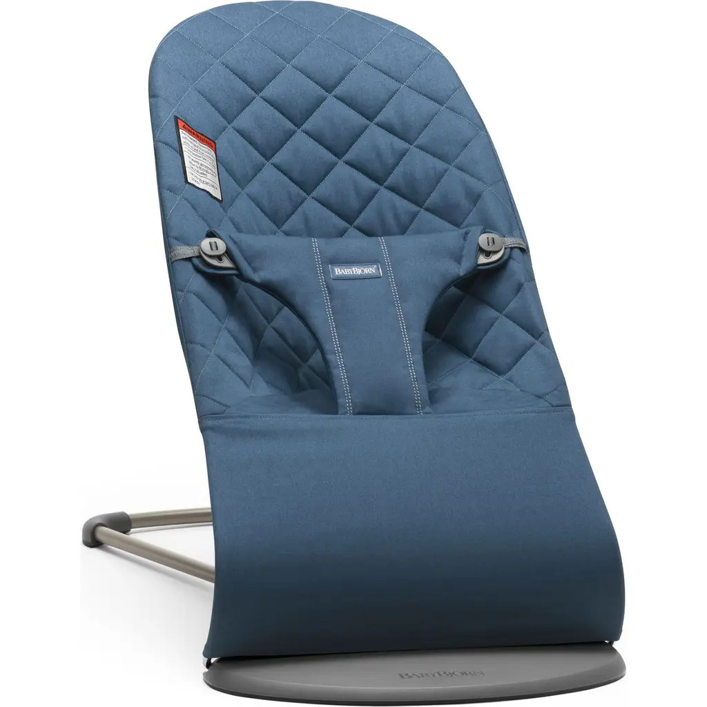 BabyBjörn Bouncer Bliss Convertible Quilted Baby Bouncer in Midnight Blue at Nordstrom | Nordstrom