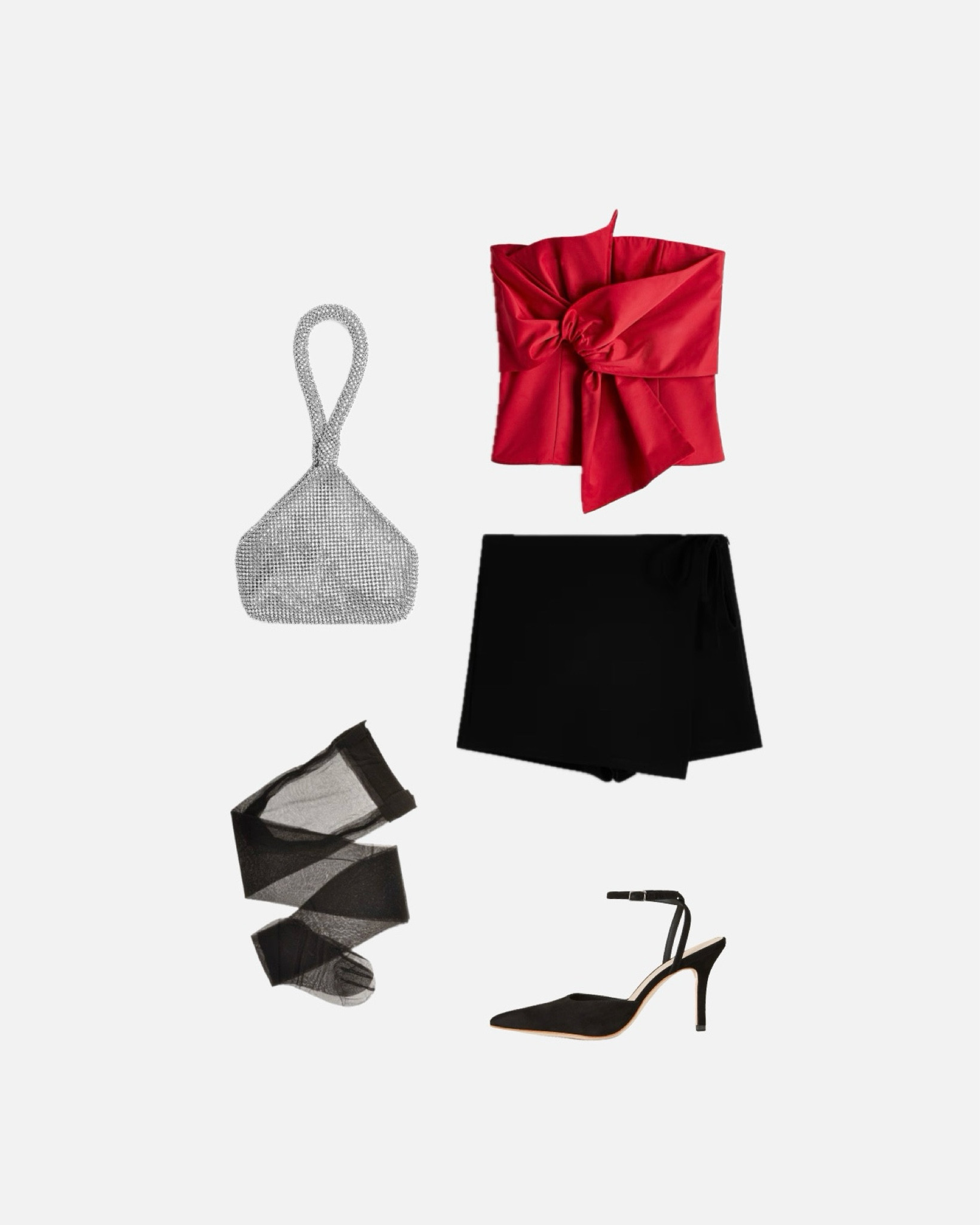 #christmasoutfits #redforchristmas #partyclutch #partybag #wickelskort #hosenrock #absatzschuhe #rotesoberteil #oberteilmitschleife #clutchmitverzierung #strassclutch #silberclutch

#LTKpartywear #LTKstyletip #LTKdeutschland