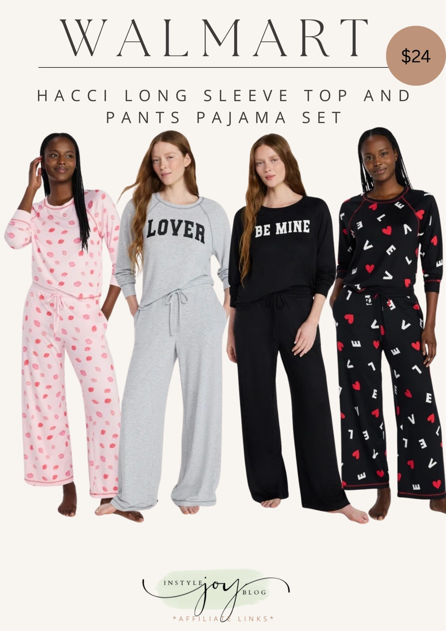 $24 Walmart Joyspun Women's Cozy Lounge Collection Hacci Long Sleeve Top and Pants Pajama Set, 2-Piece, Sizes XS-3X

#LTKHoliday #LTKFindsUnder50 #LTKSeasonal