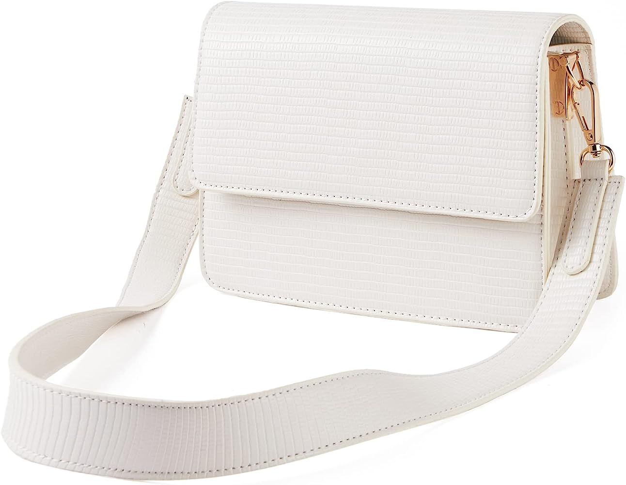 Telena Crossbody Bags for Women Vegan Leather Purses for Women Crossbody Handbag Purse with Adjustab | Amazon (US)