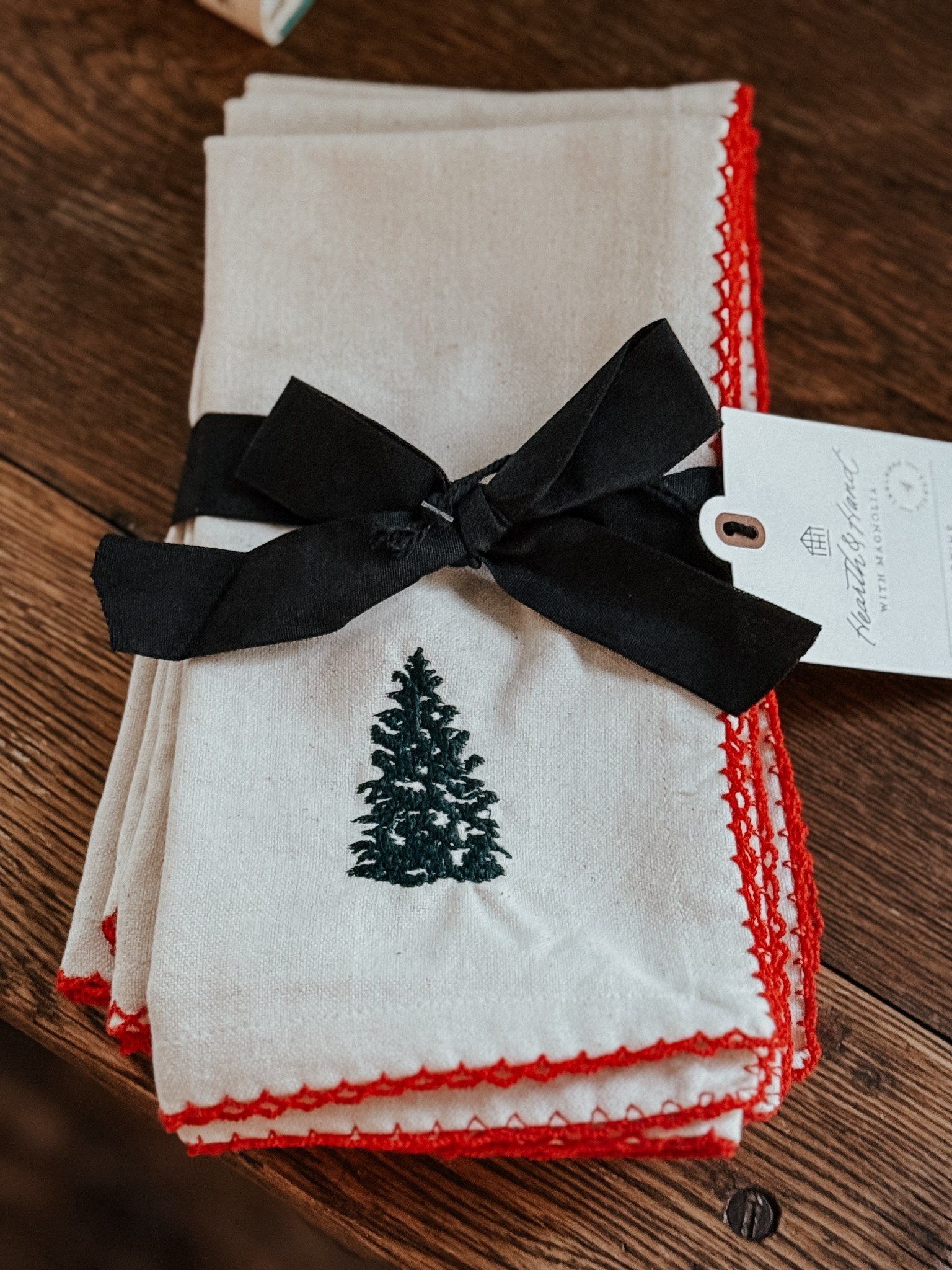 Embroidered holiday napkins 

#LTKHoliday #LTKHome #LTKSeasonal