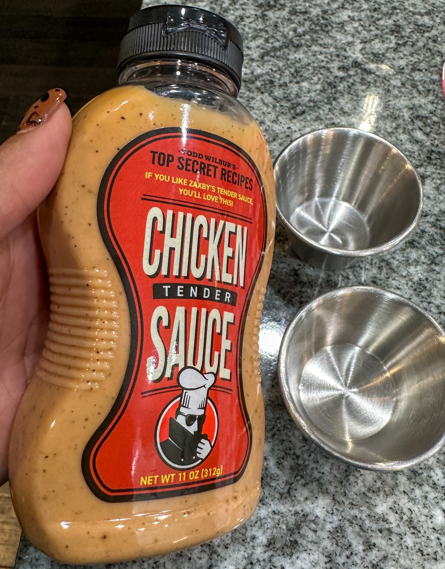 Todd Wilbur's Top Secret Recipes Chicken Tender Sauce served in the condiment sauce containers. #sauces #chickentendersauce #condiments #containers 

#LTKfoodie