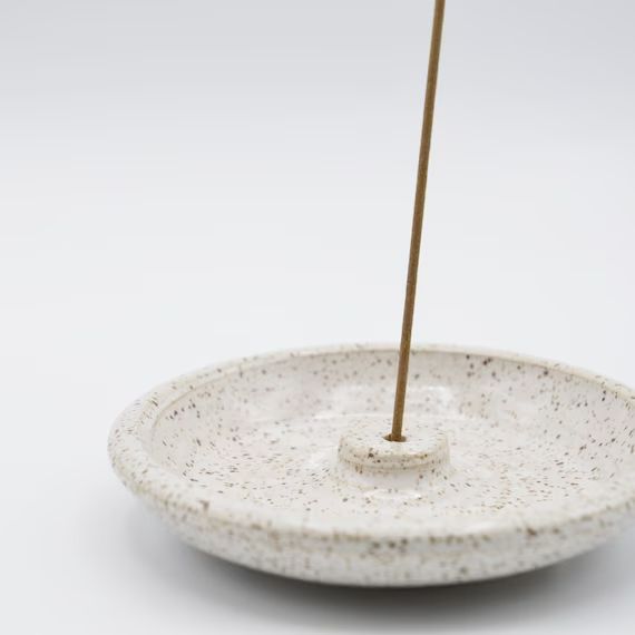 Stoneware Incense Burner Speckled White Ceramic Incense Stick | Etsy | Etsy (US)