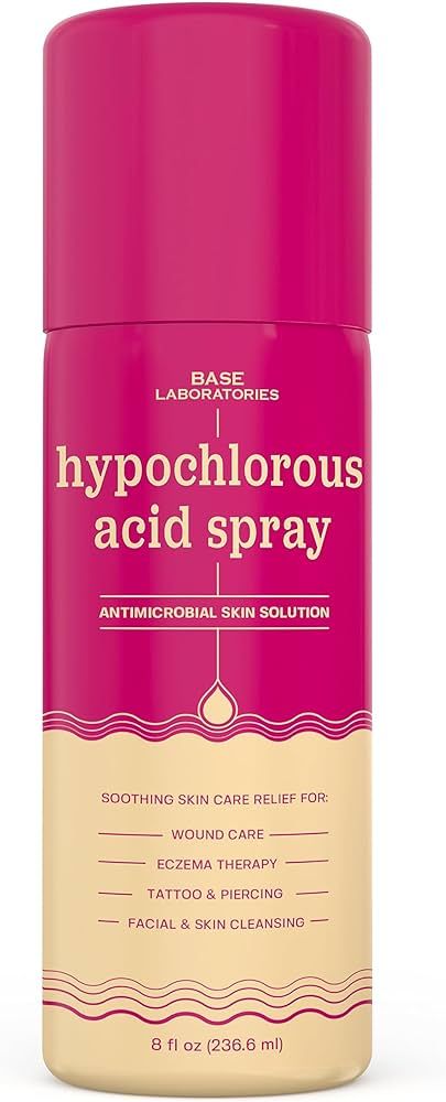 Base Labs Hypochlorous Acid Spray for Face & Skin | Healing Topical Skin Repair Solution | Wounds... | Amazon (US)