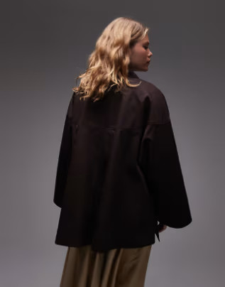 & Other Stories oversize wax jacket in brown | ASOS (Global)