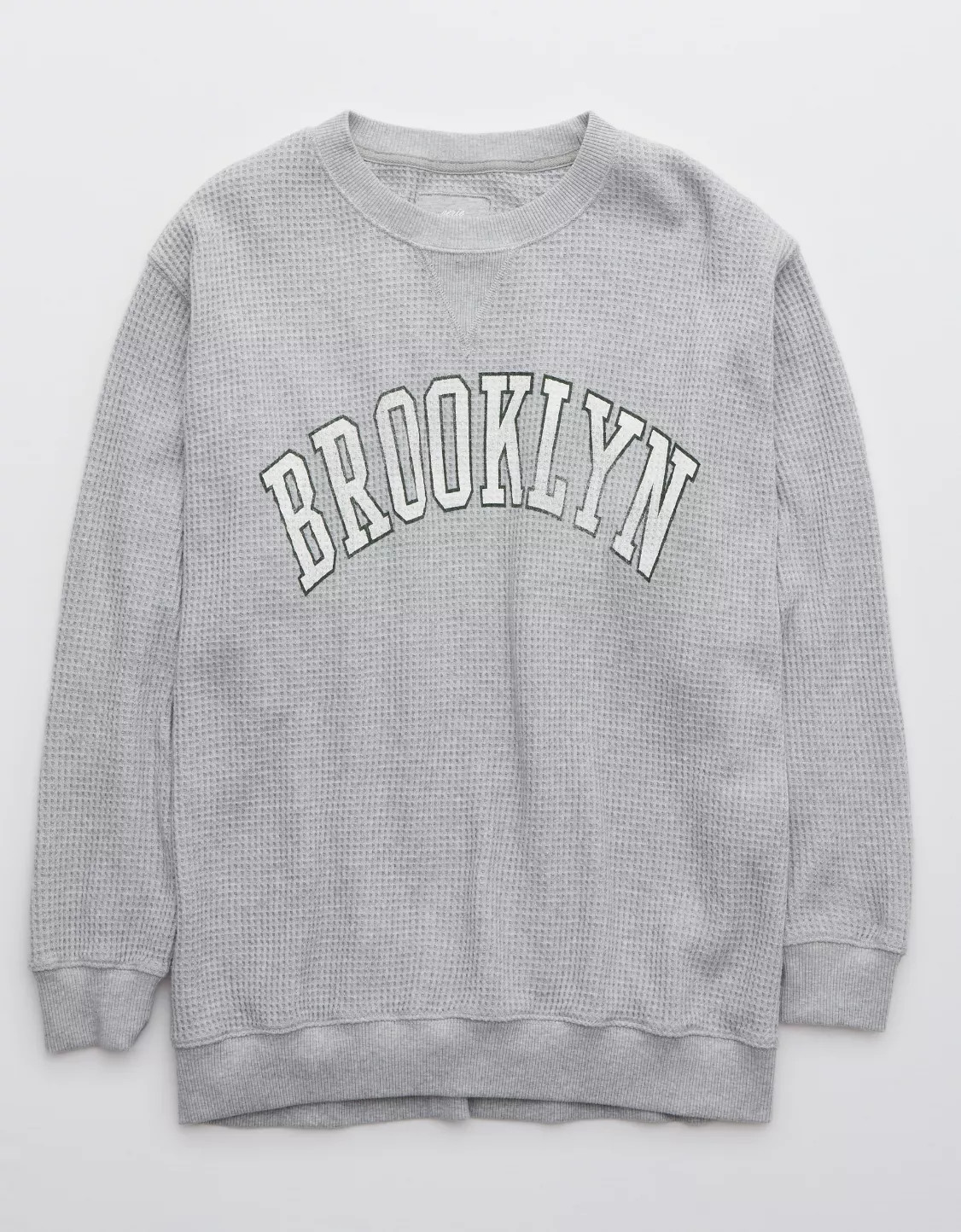 Aerie The Sweat Waffle Crew Neck Sweatshirt | American Eagle Outfitters (US & CA)