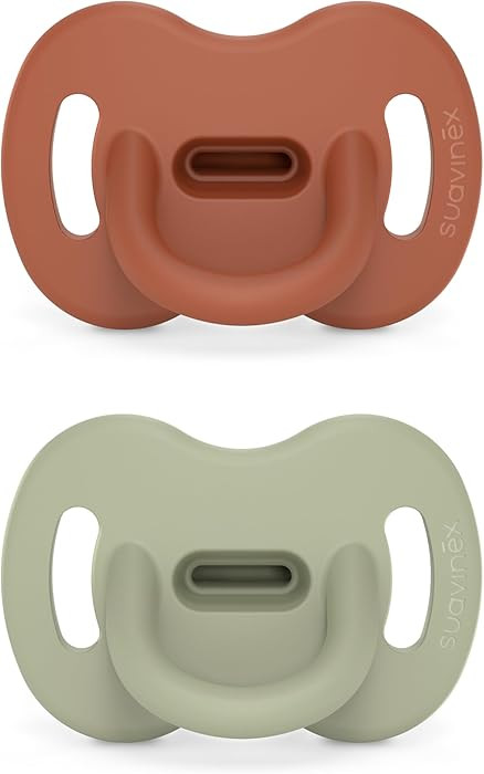 Color Essence SX PRO Silicone Baby Pacifier 2Pk, Made with 100% Soft Silicone, Baby Essentials Pe... | Amazon (US)