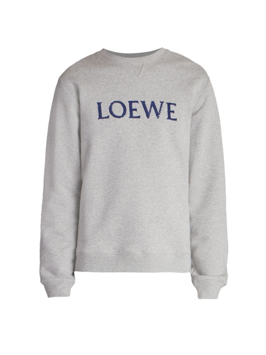 Embroidered Cotton Crewneck Sweatshirt | Saks Fifth Avenue