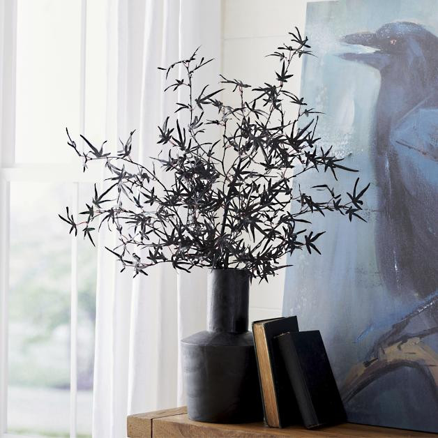 Black Maple Leaf Stems,  Set of Three | Grandin Road | Grandin Road