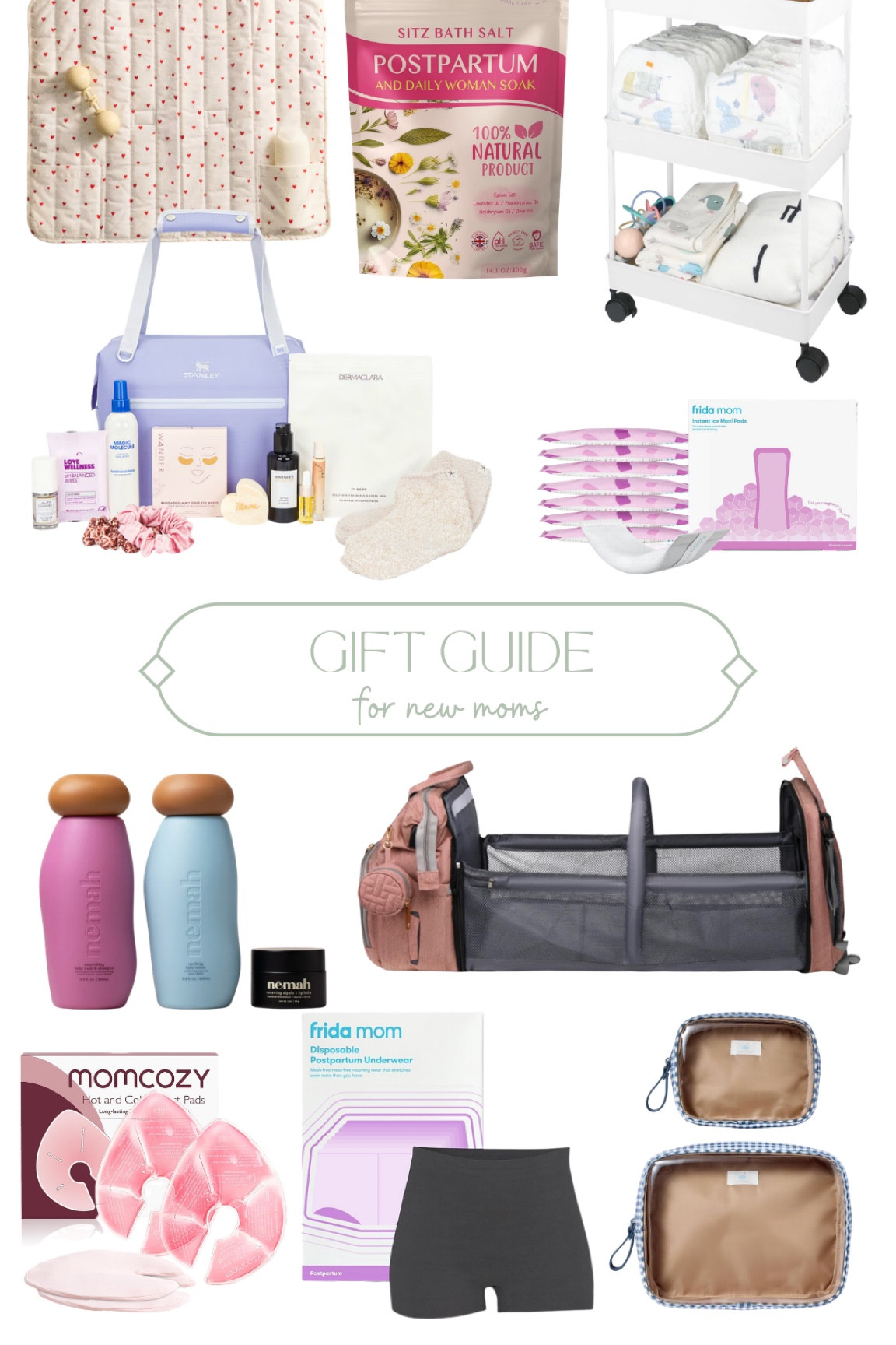 Skip the baby clothes and treat a new mom to what she actually needs for her final trimester! This gift guide is packed with postpartum recovery lifesavers, cozy essentials, and practical finds to make those early days easier.

new mom gift, postpartum essentials, baby shower gift, mom to be, nursing cart, mothers day gifts, frida mom

#LTKBeauty #LTKSeasonal #LTKU
