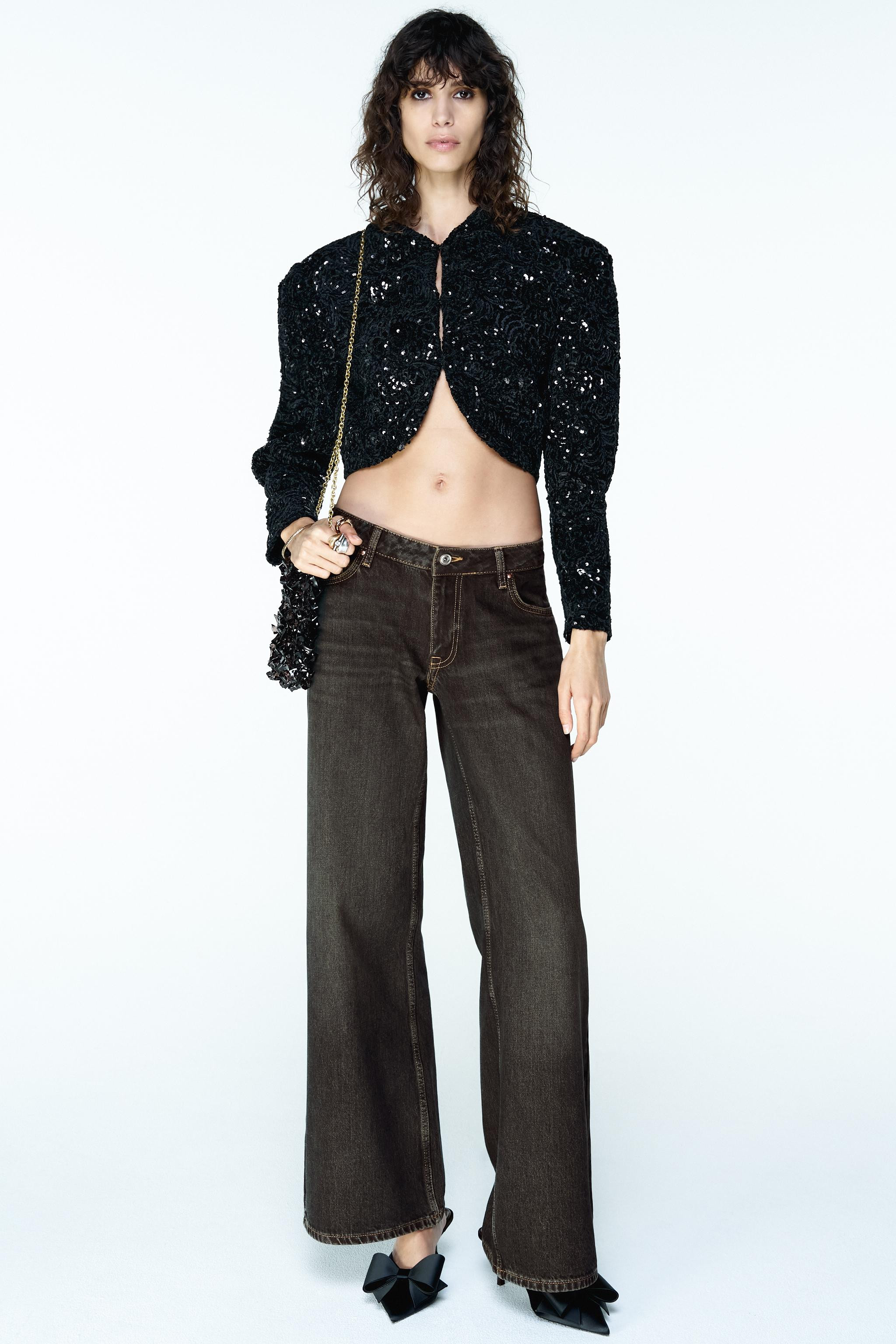 Z1975 LOW RISE WIDE LEG JEANS | Zara US