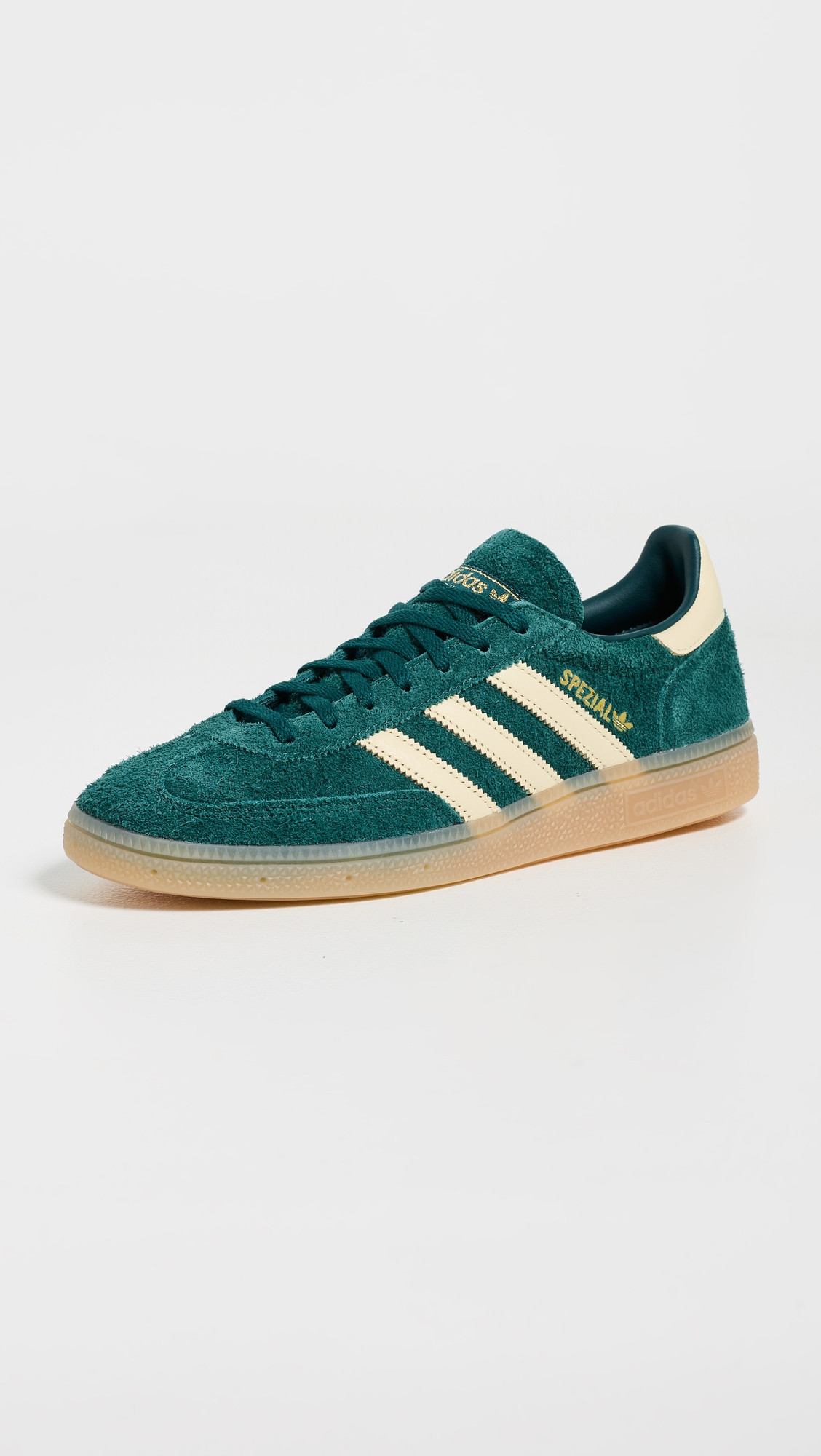 adidas Handball Spezial Sneakers Rich Green/Warm Vanilla/Gold 10 | Shopbop