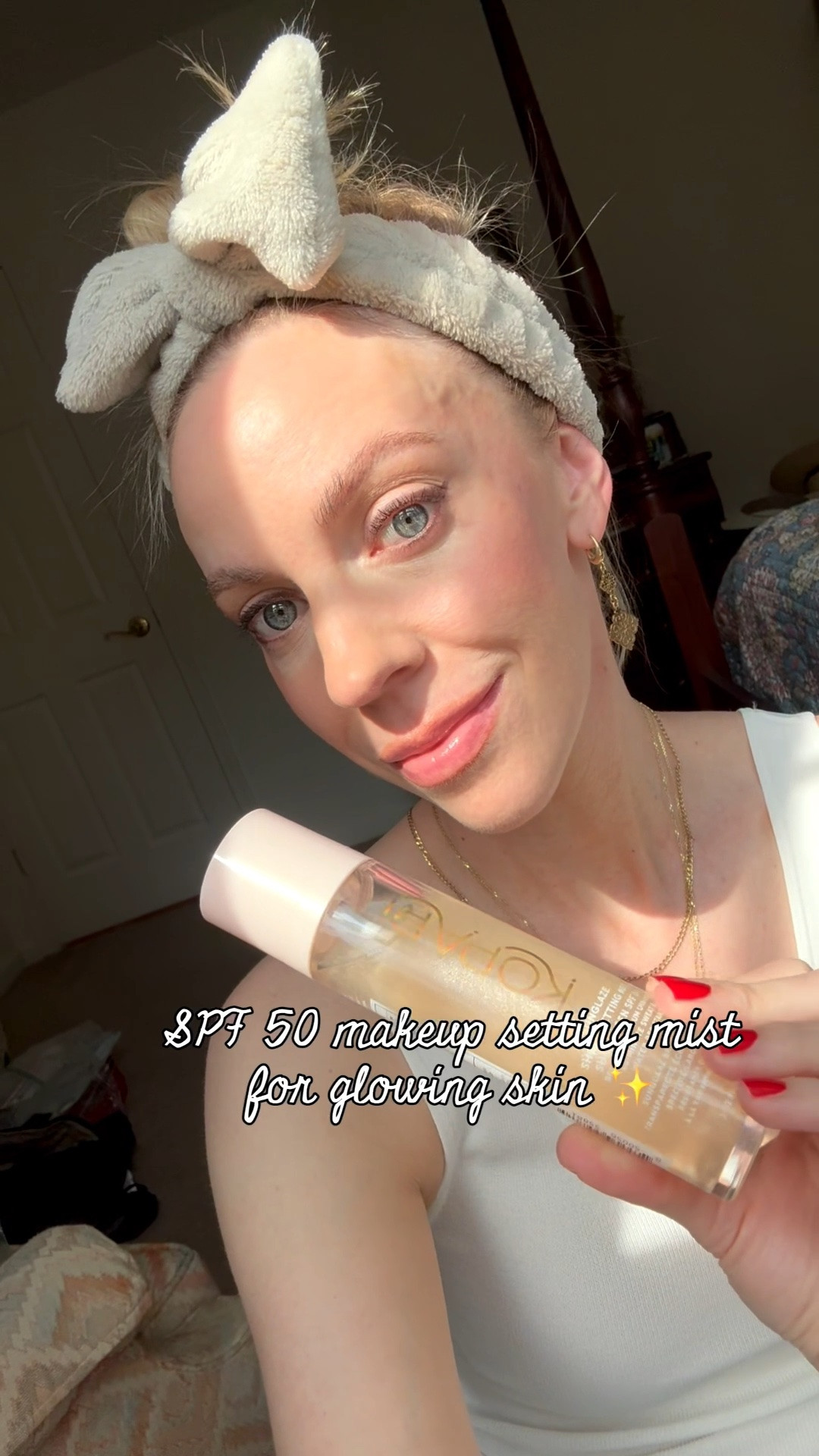 SPF50 makeup setting spray for glowing skin - glass skin in a bottle ✨

#LTKBeauty #LTKOver40 #LTKSeasonal
