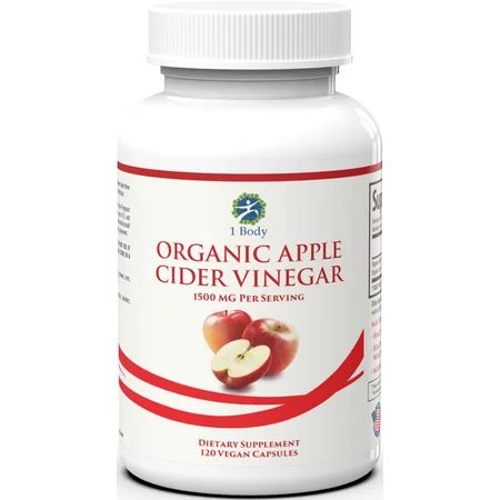 Organic Apple Cider Vinegar Pills – Bloating Relief & Weight Loss – Hunger Suppressant for Women & M | Walmart (US)