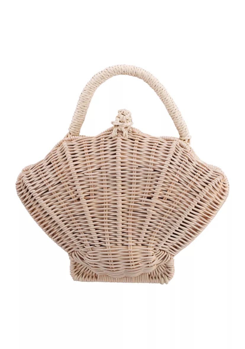 Rattan Shell Minaudiere | Belk