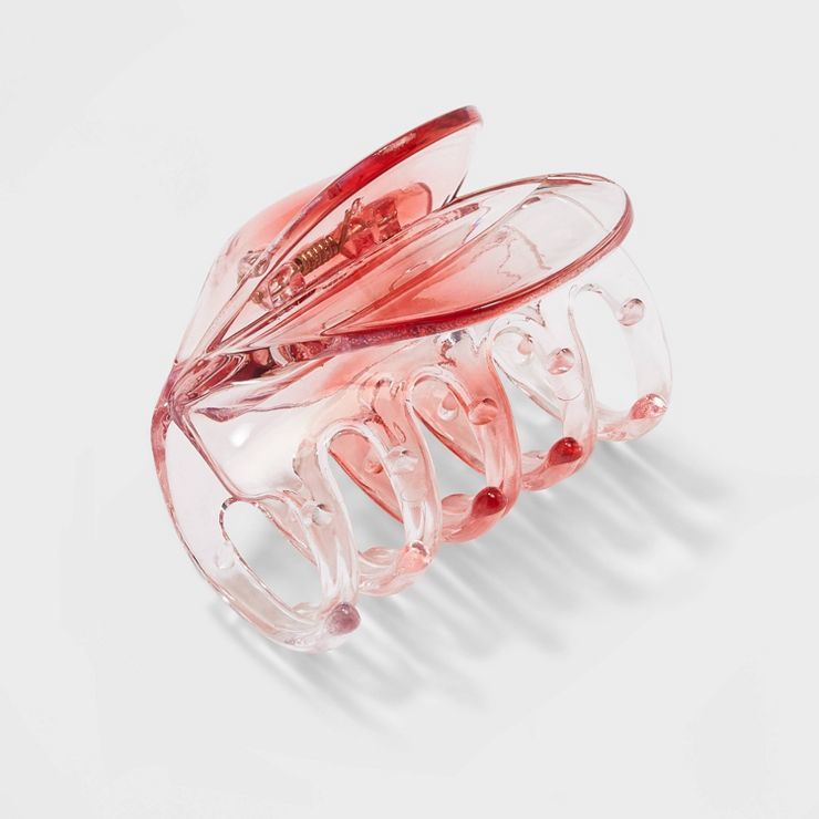 Translucent Heart Claw Hair Clip - Wild Fable™ Pink | Target