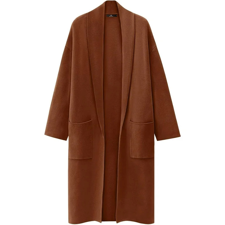 LOYATANK Women's Oversized Long Cardigan Sweaters 2023 Fall Trendy Coatigan Lightweight Jackets K... | Walmart (US)