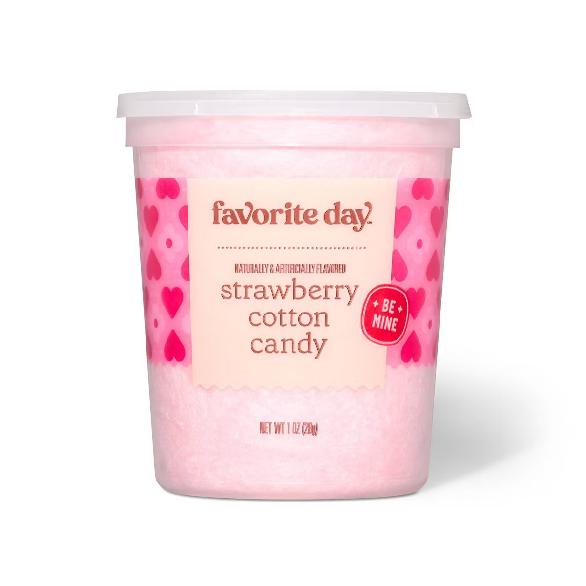 Valentine's Strawberry Cotton Candy Tub - 1oz - Favorite Day™ | Target