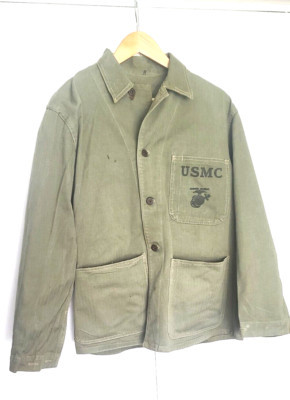 WWII USMC P41 HBT Named WIA Marine Corps Jacket P1941 Uniform Shirt  Original  | eBay | eBay UK