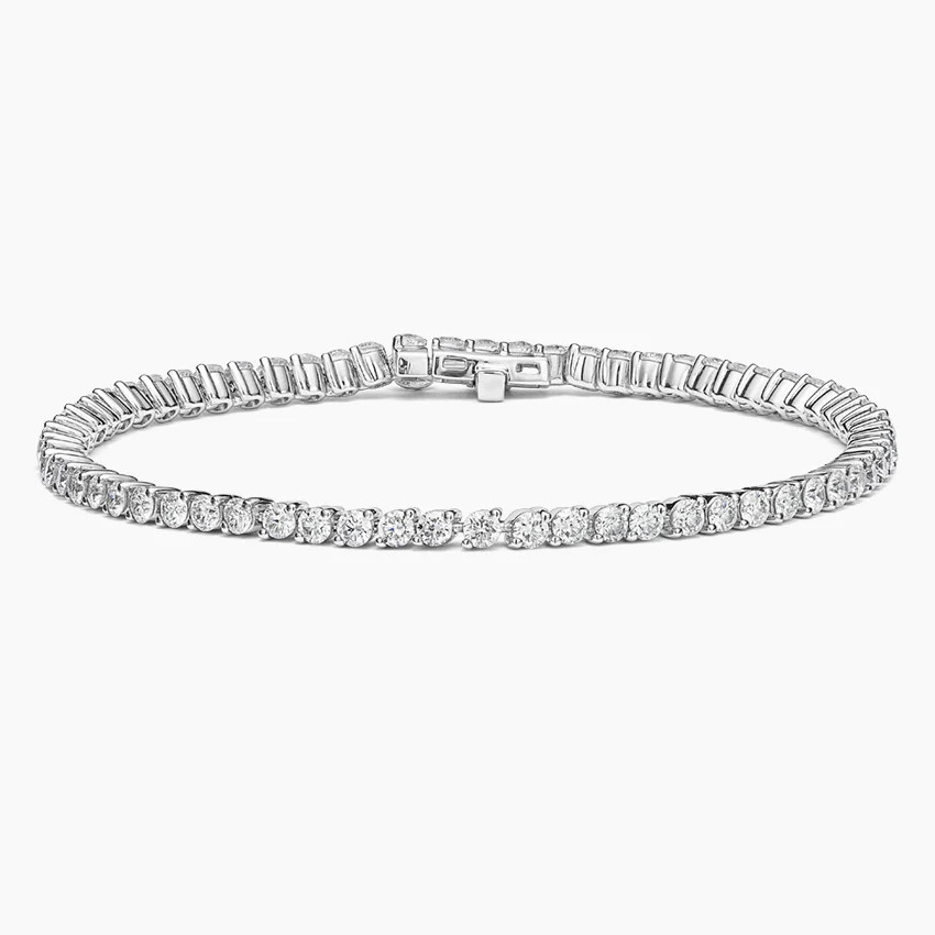 Angled Lab Diamond 6.5 in. Tennis Bracelet (2 1/2 ct. tw.) | Brilliant Earth