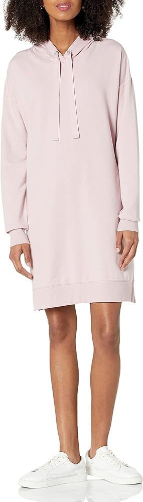 The Drop Women's Iona Long-Sleeve Hooded Mini Sweatshirt Dress | Amazon (US)