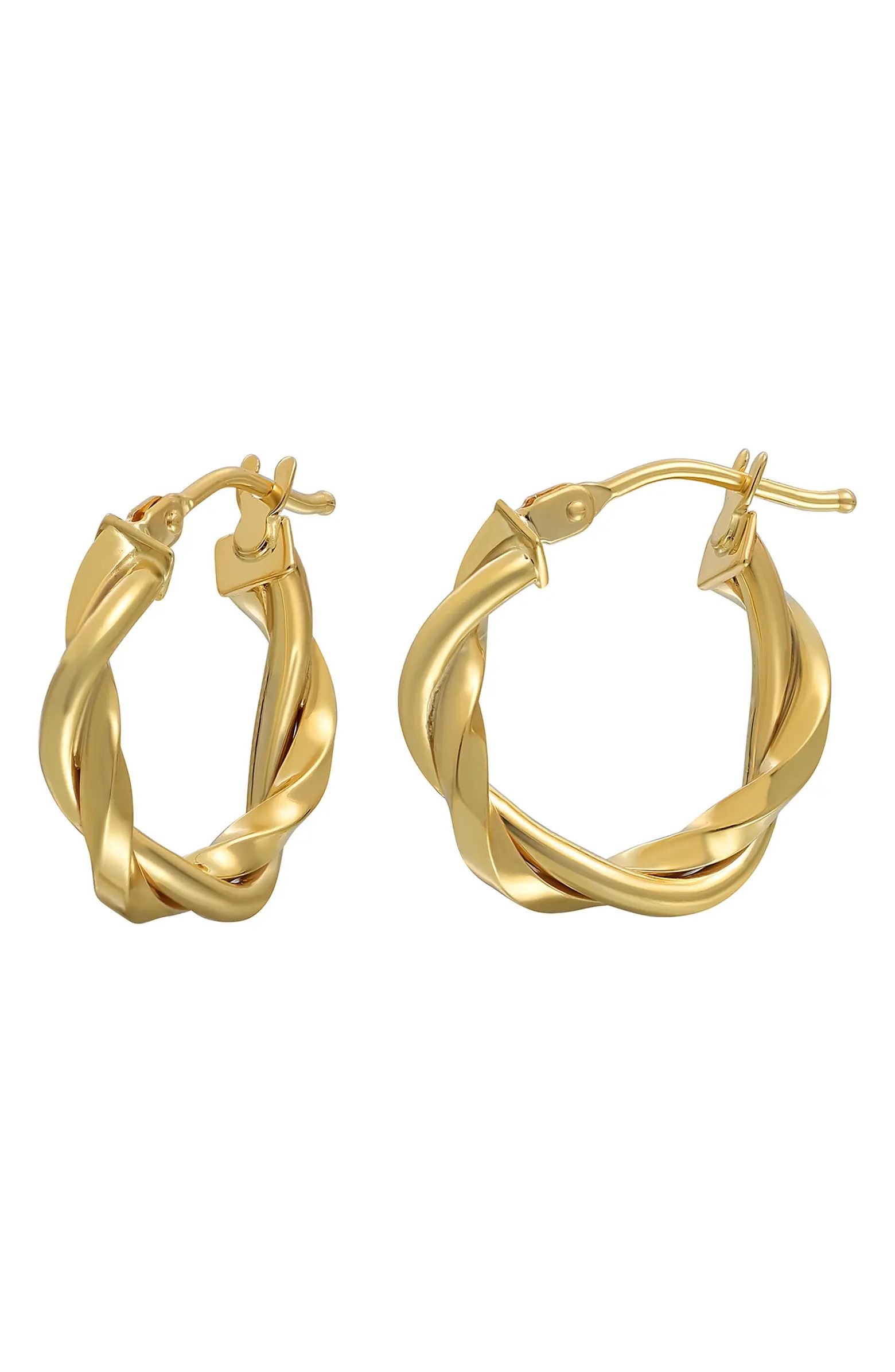 Bony Levy 14K Gold Twisted Hoop Earrings | Nordstrom | Nordstrom