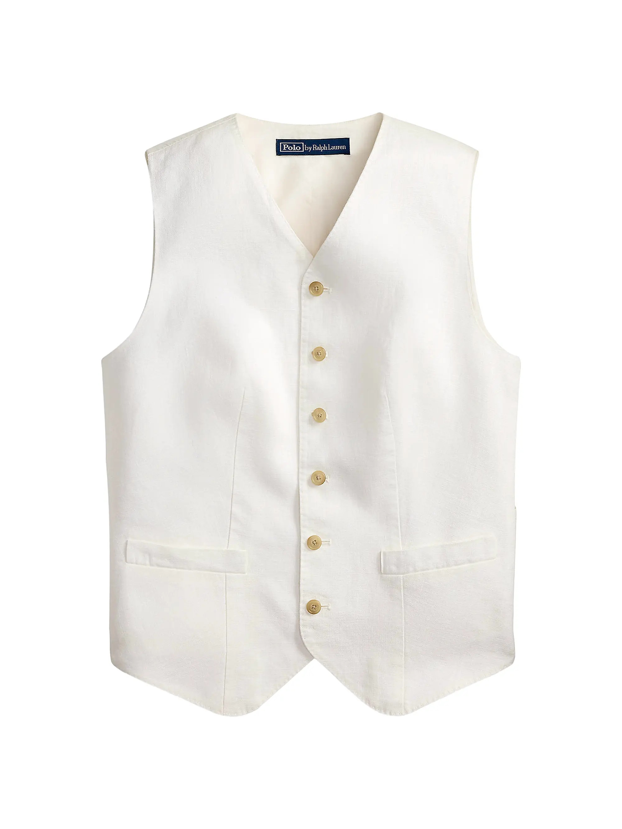 Linen Linen Button-Front Vest | Saks Fifth Avenue
