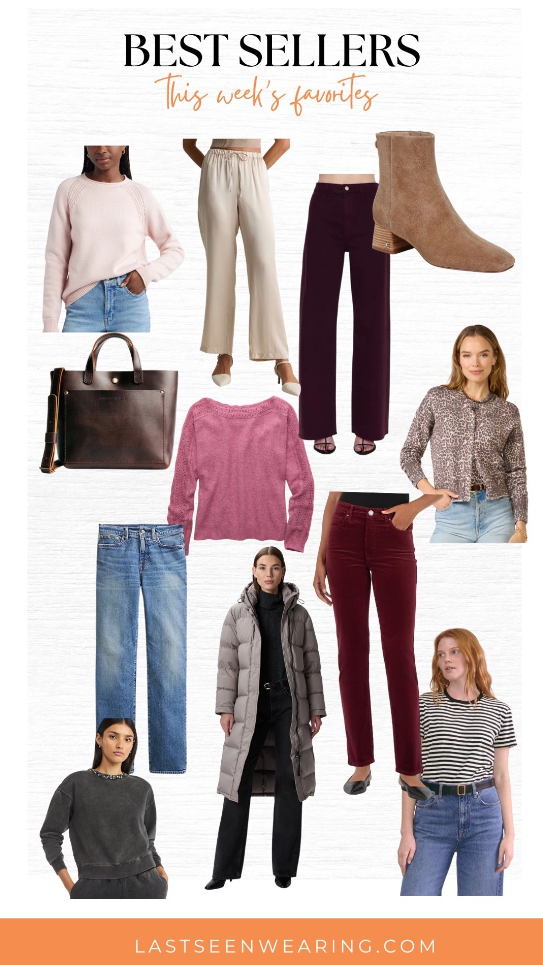 This Week’s Bestsellers
#purse #cardigan #longjacket #stripedtee

#LTKCyberWeek 

#LTKOver40