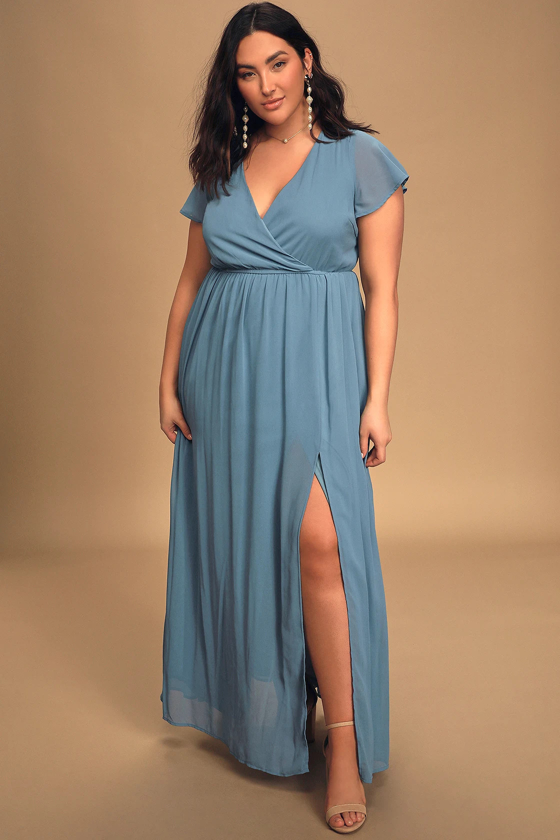 Lost in the Moment Slate Blue Maxi Dress | Lulus (US)