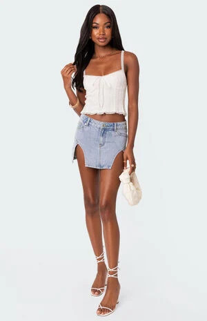 Edikted Lacey Knit Tank Top | PacSun