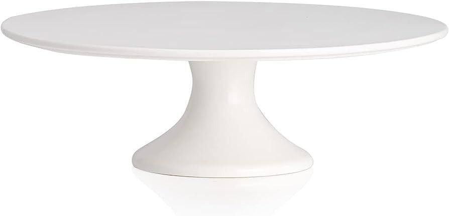 Kanwone 12-Inch Porcelain Round Cake Stand, Cake Plate, Dessert Stand, Cupcake Stand for Parties,... | Amazon (US)
