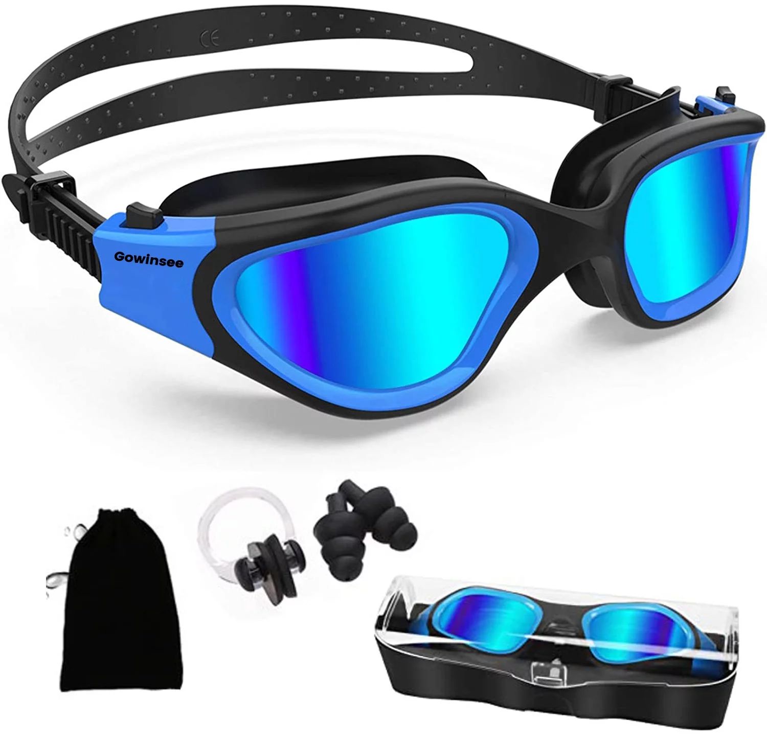 Gowinsee Swim Goggles, Comfortable Polarized Anti-Fog Swimming Goggles for Adult | Walmart (US)