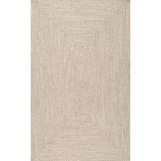 nuLOOM Lefebvre Casual Braided Tan 8 ft. x 11 ft. Indoor/Outdoor Area Rug HJFV01G-8011 | The Home Depot