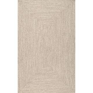 nuLOOM Lefebvre Casual Braided Tan 8 ft. x 11 ft. Indoor/Outdoor Area Rug HJFV01G-8011 | The Home Depot