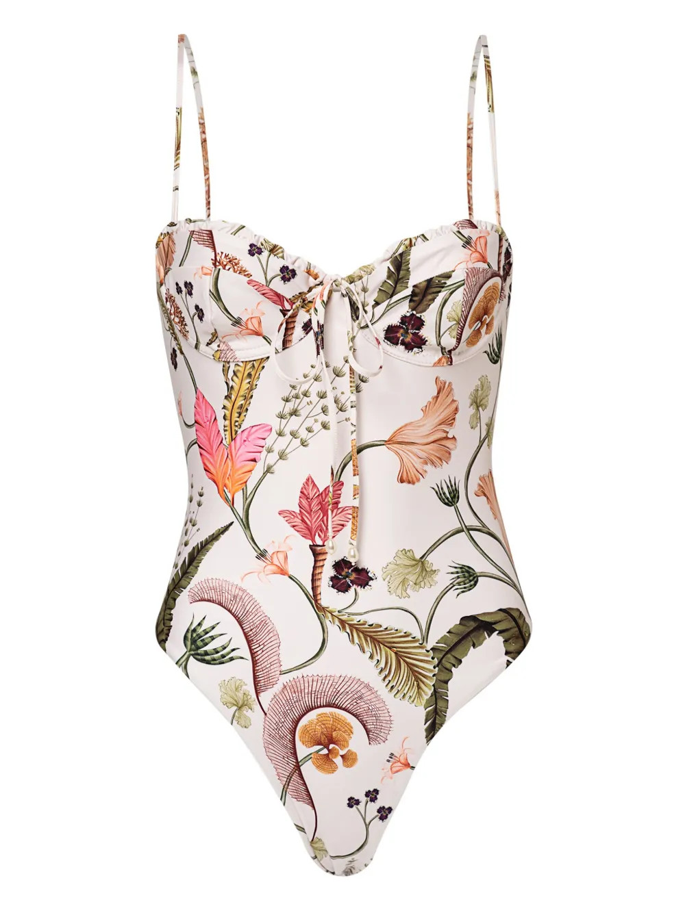 Agua By Agua Bendita Ébano Habitat floral-print Swimsuit  - Farfetch | Farfetch Global