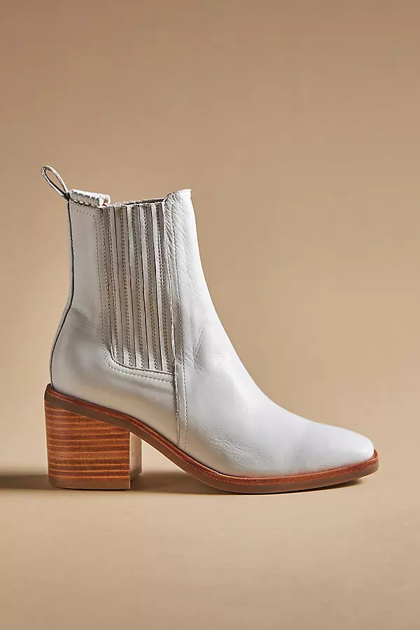 Silent D Naydo Heeled Ankle Boots By Silent D in White Size 37 | Anthropologie (US)