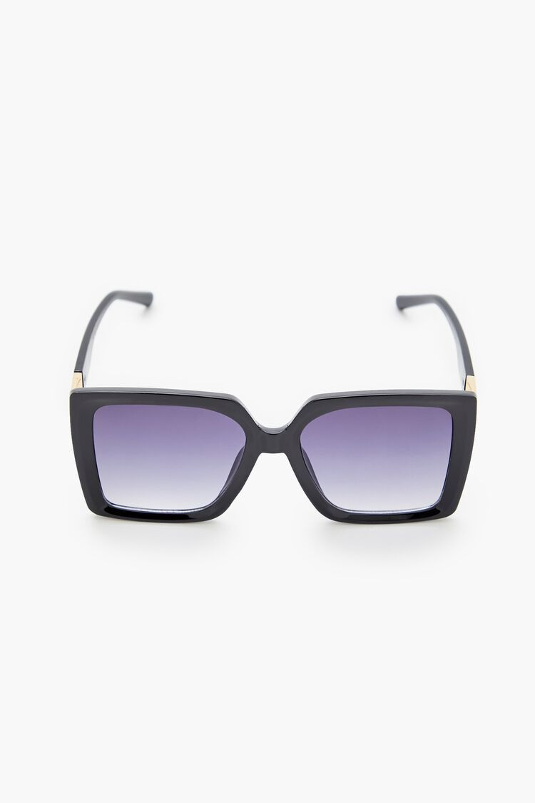 Tinted Square Sunglasses in Black/Black | Forever 21