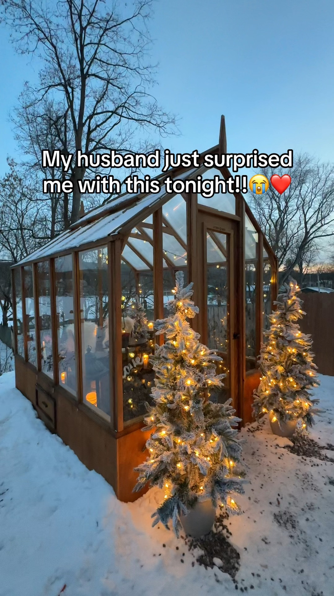 Loving our greenhouse for date night ! Cant wait to escape to the backyard for a little date with my husband ❤️❄️💕

#LTKWatchNow #LTKSeasonal #LTKHome