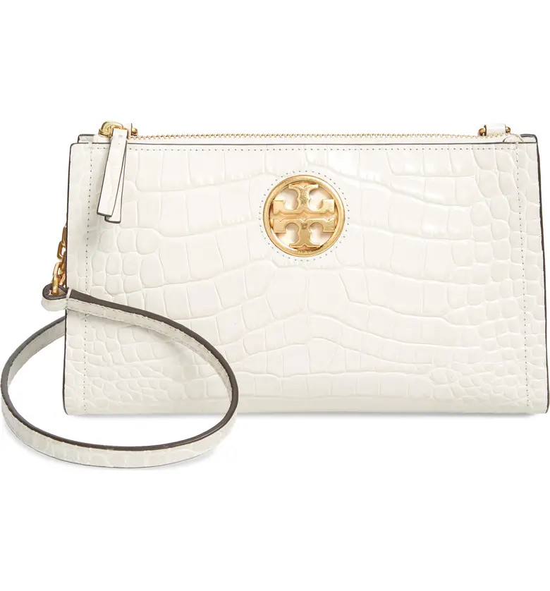 Carson Croc Embossed Leather Crossbody Bag | Nordstrom